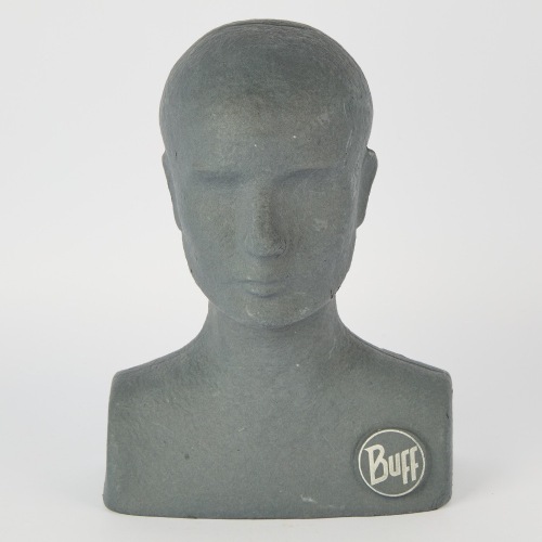 A 'Buff' 100% Recycled Mannequin Head