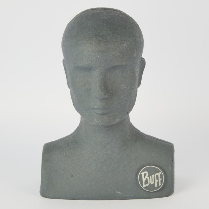 A 'Buff' 100% Recycled Mannequin Head