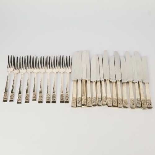 A Community Plate Art Deco Silver-Plated Part Cutlery Service