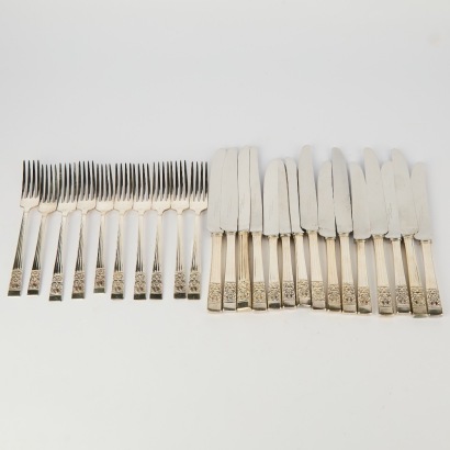 A Community Plate Art Deco Silver-Plated Part Cutlery Service