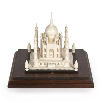 A Fine Quality Indian Ivory Model of the Taj Mahal, C. 1930