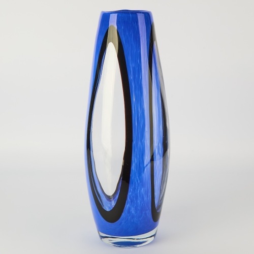 A Large Murano Sommerso Cutout Vase