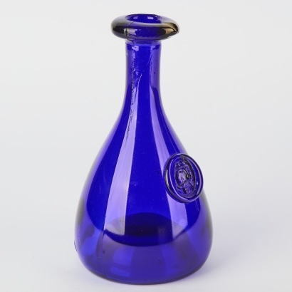 A Holmegaard Viking Rare Cobalt Blue Glass Carafe