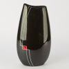 A Mid Century Black Atomic Ceramic Vase