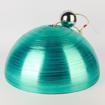 A Postmodern Cast Glass Pendant Light