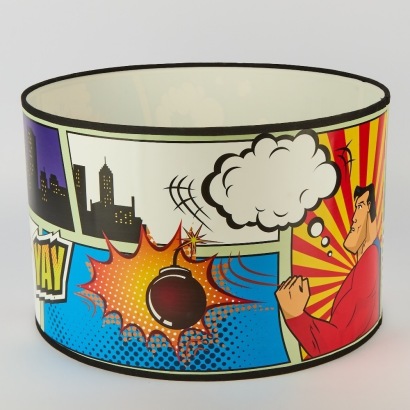 A Pop Art Superman Lamp Shade