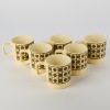 A Set of Six Mid-Century Modern Crown Lynn Stacking Cups