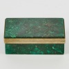 A Small Chrysocolla Hinged Box by Morita Gil, Chile