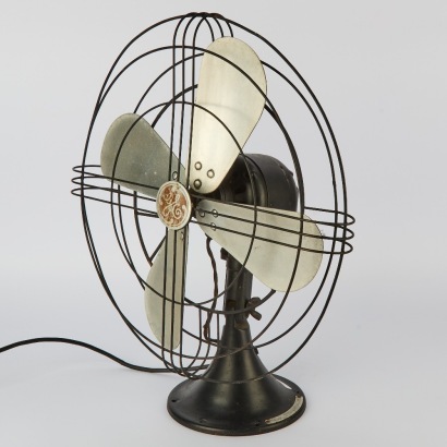 A Mid-Century General Electric Oscillating Desk Fan