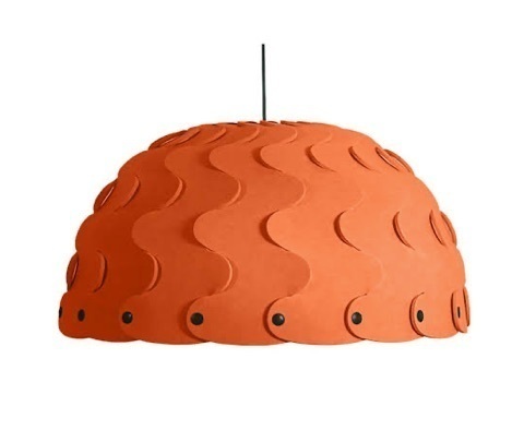 A Hush Acoustic Light Shade by David Trubridge for PLN Group, New Zealand