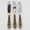 A Trio of Art Deco Silver Plated Knives from The Waldorf Astoria