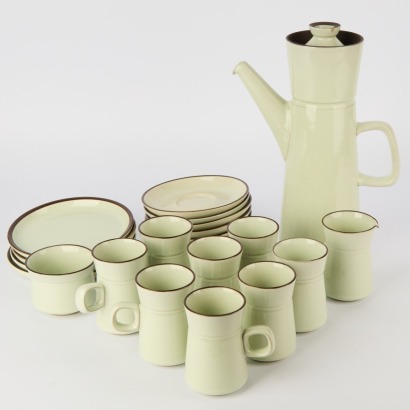A Vintage Denby Summit Coffee Set