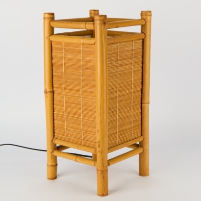A 1980s Retro Bamboo Lamp