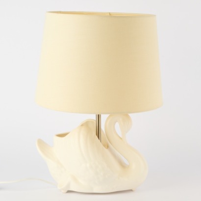 A New Zealand Studio Ceramic Swan Lamp