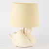 A New Zealand Studio Ceramic Swan Lamp
