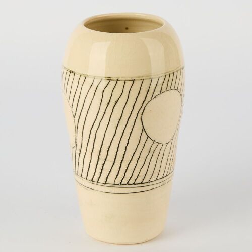 An Off White Studio Pottery Vase