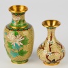 A Set of Two Chinese 20th Century Cloisonne Vases