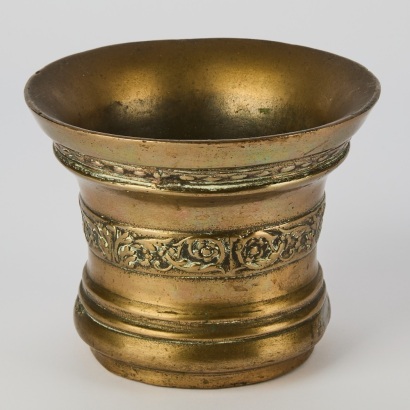 An Antique Mortar Made by Samuel Smith of York England Charles II Period