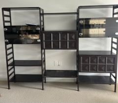 A Vintage Mid-Century Style Modular Shelving Unit