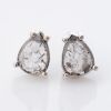 18ct / 15ct White Gold, 0.61ct Diamond Stud Earrings