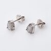 18ct / 15ct White Gold, 0.61ct Diamond Stud Earrings - 2