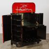 An Early 20th Century Chinese Red-Lacquered Cabinet with Inlaid Figures - 2