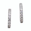 Partridge Jewellers, 18ct White Gold, 2.14ct Diamond Hoop Earrings