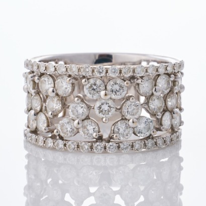 Partridge Jewellers, 18ct White Gold, 2.00ct Diamond Dress Ring