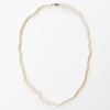 Opera Length, 70cm Round Cultured Pearl Necklace with Silvertone Clasp - 2