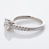 18ct White Gold, 1.00ct Round Brilliant Cut / 0.25ct Diamond Ring, GIA certified - 2