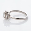 Partridge Jewellers, 18ct White Gold, Modern, 0.35ct Oval Diamond / 0.19ct Diamond Halo Ring - 2