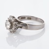 18ct White Gold, 1.19ct Diamond Cluster Ring - 2