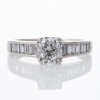 18ct White Gold, 1.04ct / 0.22ct Diamond Ring