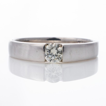 18ct White Gold 0.32ct Diamond Solitaire Ring