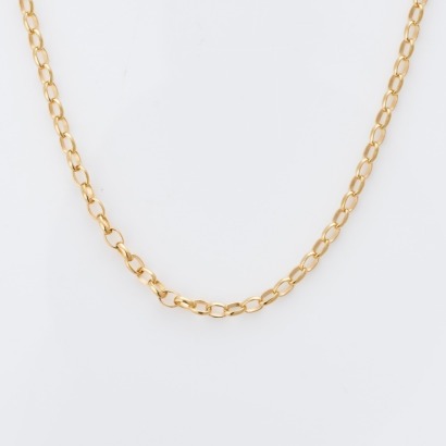 9ct Yellow Gold, 63cm Belcher Link Chain - Near new