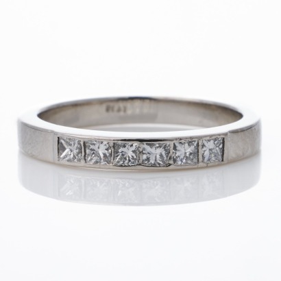 Platinum, Handcrafted, 0.30ct Princess-Cut Diamond Ring, NZ Made
