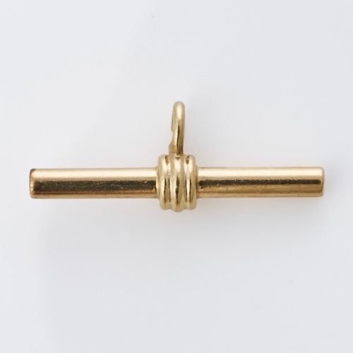9ct Yellow Gold, 29mm, T-Bar Pendant