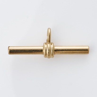 9ct Yellow Gold, 29mm, T-Bar Pendant