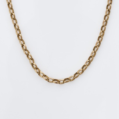 9ct Yellow Gold, 48cm Belcher Link Chain