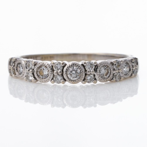 Michael Hill Jeweller, 10ct White Gold, 0.33ct Diamond Band