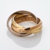 Cartier, 18ct Tri-Colour Gold, Diamond 'Trinity' Ring, Size 53, circa 2014 - 2