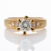 18ct Yellow Gold, Handmade, 0.73ct Diamond Solitaire Ring