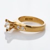 18ct Yellow Gold, Handmade, 0.73ct Diamond Solitaire Ring - 2