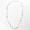 126cm, 18ct Yellow Gold, Amethyst / Coloured Glass, Rope-Link Station Necklace - 2