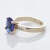 9ct White Gold, 2.50ct Tanzanite / 0.13ct Diamond Ring - 2