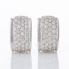 Hardy Brothers, 18ct White Gold, 3.00ct Diamond Pav&eacute; Huggie Earrings with Box