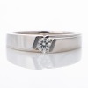 18ct White Gold, 0.15ct Diamond Solitaire Ring