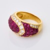 18ct Yellow Gold, Modern, 1.70ct Ruby / 0.50ct Diamond Dress Ring - 2