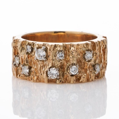 14ct Yellow Gold, 0.34ct Diamond Ring
