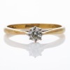 18ct Yellow Gold, 0.29ct Diamond Solitaire Ring